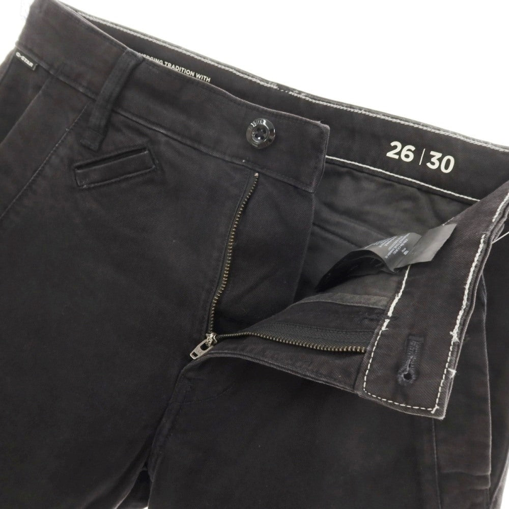 【新品アウトレット】ジースターロウ G-STAR RAW BRONSON 2.0 SLIM CHINO ストレッチコットン チノパンツ ブラック【サイズ26/30】【 状態ランクN- 】【 メンズ 】
