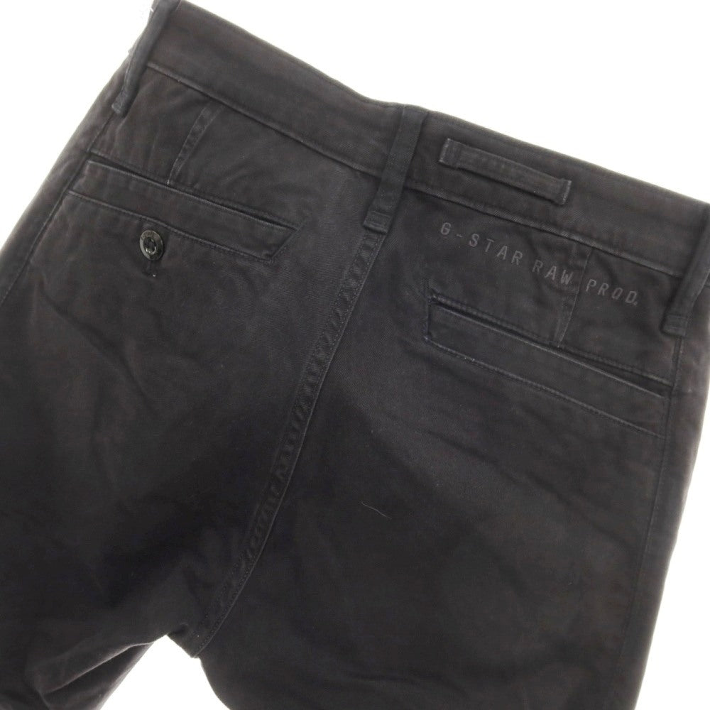 【新品アウトレット】ジースターロウ G-STAR RAW BRONSON 2.0 SLIM CHINO ストレッチコットン チノパンツ ブラック【サイズ26/30】【 状態ランクN- 】【 メンズ 】