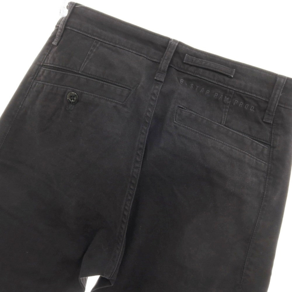 【新品】ジースターロウ G-STAR RAW BRONSON 2.0 SLIM CHINO ストレッチコットン チノパンツ ブラック【サイズ28/32】【 状態ランクN 】【 メンズ 】