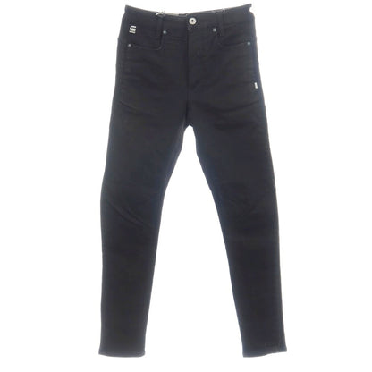 【新品】ジースターロウ G-STAR RAW D-STAQ 3D SLIM ストレッチ コットン デニムパンツ ブラック【サイズ26/32】【 状態ランクN 】【 メンズ 】