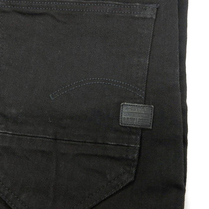 【新品】ジースターロウ G-STAR RAW D-STAQ 3D SLIM ストレッチ コットン デニムパンツ ブラック【サイズ26/32】【 状態ランクN 】【 メンズ 】