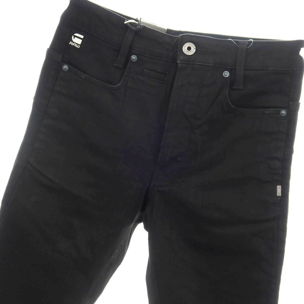 【新品】ジースターロウ G-STAR RAW D-STAQ 3D SLIM ストレッチ コットン デニムパンツ ブラック【サイズ26/32】【 状態ランクN 】【 メンズ 】