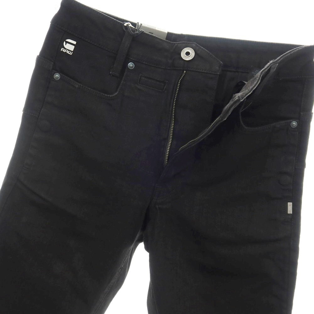 【新品】ジースターロウ G-STAR RAW D-STAQ 3D SLIM ストレッチ コットン デニムパンツ ブラック【サイズ26/32】【 状態ランクN 】【 メンズ 】