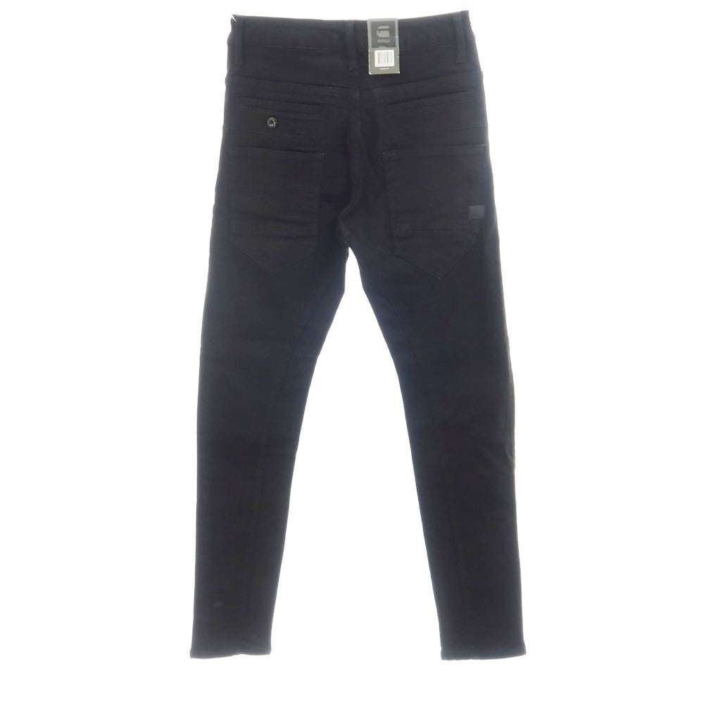【新品】ジースターロウ G-STAR RAW D-STAQ 3D SLIM ストレッチ コットン デニムパンツ ブラック【サイズ26/32】【 状態ランクN 】【 メンズ 】