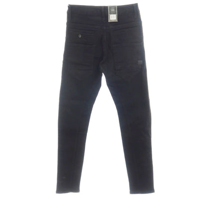 【新品】ジースターロウ G-STAR RAW D-STAQ 3D SLIM ストレッチ コットン デニムパンツ ブラック【サイズ26/32】【 状態ランクN 】【 メンズ 】