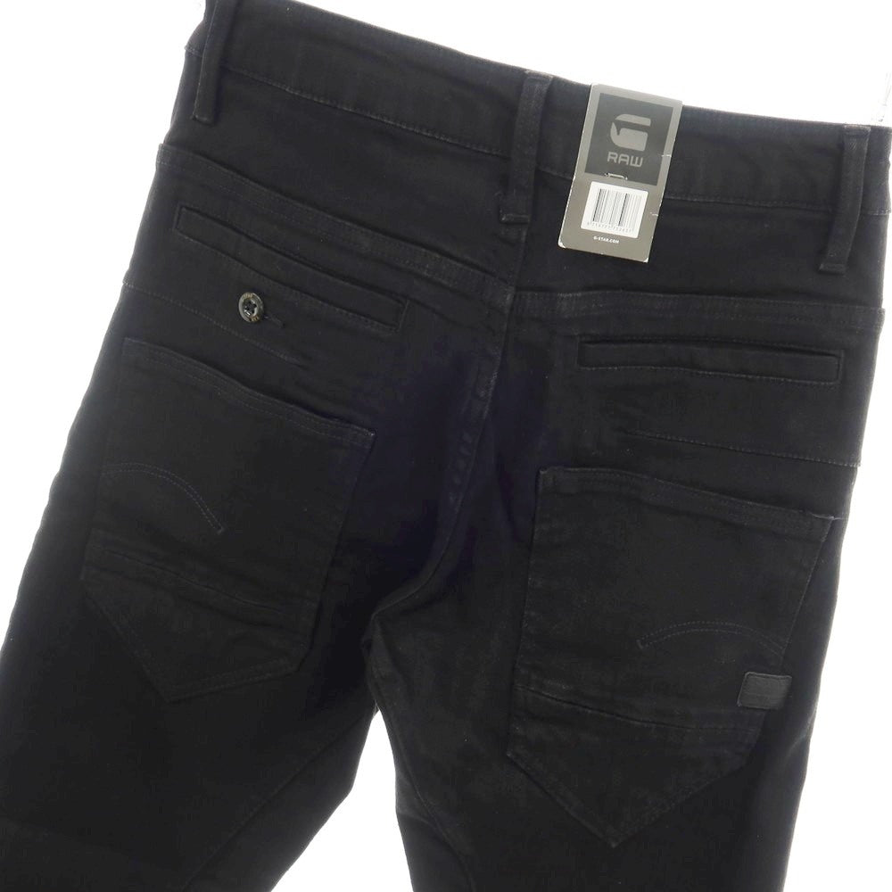 【新品】ジースターロウ G-STAR RAW D-STAQ 3D SLIM ストレッチ コットン デニムパンツ ブラック【サイズ26/32】【 状態ランクN 】【 メンズ 】