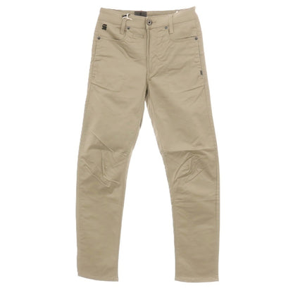 【新品】ジースターロウ G-STAR RAW D-STAQ 3D STRAIGHT TAPERED ストレッチ コットン 5ポケットパンツ ベージュ【サイズ26/32】【 状態ランクN 】【 メンズ 】