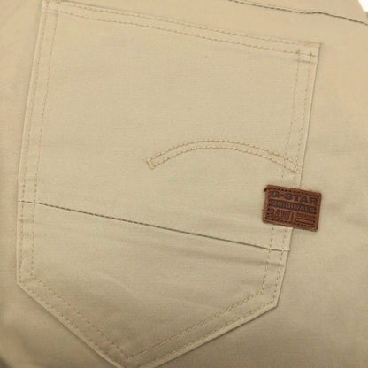 【新品】ジースターロウ G-STAR RAW D-STAQ 3D STRAIGHT TAPERED ストレッチ コットン 5ポケットパンツ ベージュ【サイズ26/32】【 状態ランクN 】【 メンズ 】