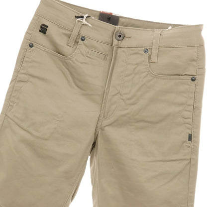 【新品】ジースターロウ G-STAR RAW D-STAQ 3D STRAIGHT TAPERED ストレッチ コットン 5ポケットパンツ ベージュ【サイズ26/32】【 状態ランクN 】【 メンズ 】