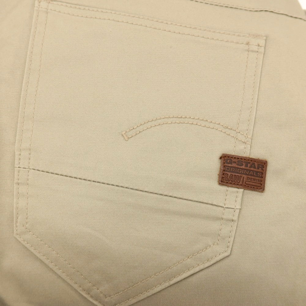 【新品アウトレット】ジースターロウ G-STAR RAW D-STAQ 3D STRAIGHT TAPERED ストレッチ コットン 5ポケットパンツ ベージュ【サイズ26/32】【 状態ランクN- 】【 メンズ 】
