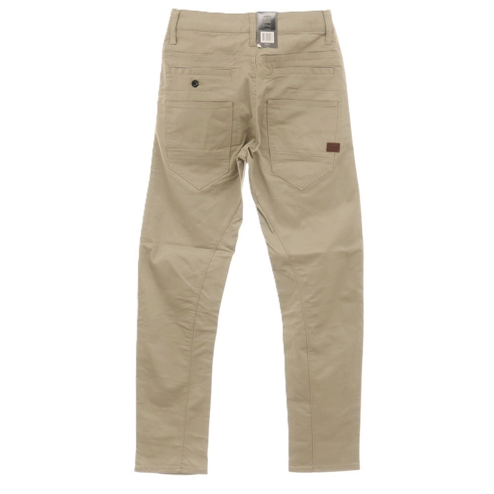 【新品アウトレット】ジースターロウ G-STAR RAW D-STAQ 3D STRAIGHT TAPERED ストレッチ コットン 5ポケットパンツ ベージュ【サイズ26/32】【 状態ランクN- 】【 メンズ 】
