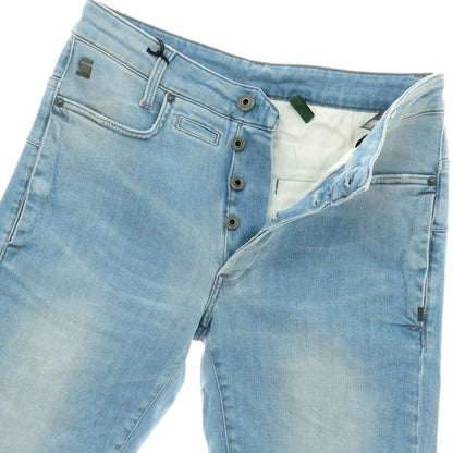 【新品】ジースターロウ G-STAR RAW D-STAQ 3D STRAIGHT SHORTS ストレッチ デニム ショートパンツ ブルー【サイズ28】【 状態ランクN 】【 メンズ 】