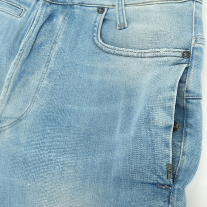 【新品】ジースターロウ G-STAR RAW D-STAQ 3D STRAIGHT SHORTS ストレッチ デニム ショートパンツ ブルー【サイズ28】【 状態ランクN 】【 メンズ 】