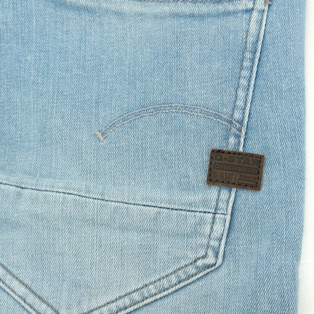 【新品】ジースターロウ G-STAR RAW D-STAQ 3D STRAIGHT SHORTS ストレッチ デニム ショートパンツ ブルー【サイズ28】【 状態ランクN 】【 メンズ 】