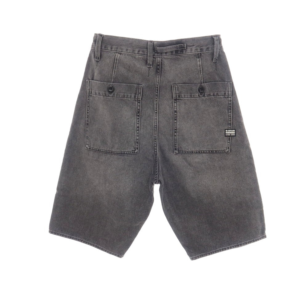 【新品】ジースターロウ G-STAR RAW WORKER CHINO RELAXED SHORT コットン デニム ショートパンツ ブラック（グレー）【サイズ28】【 状態ランクN 】【 メンズ 】