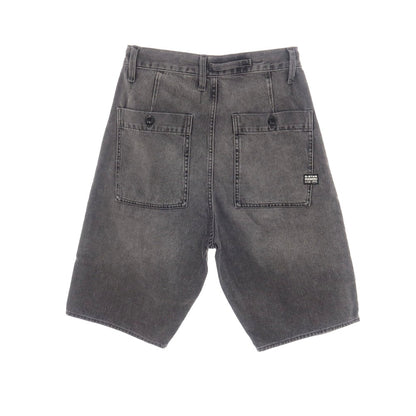 【新品】ジースターロウ G-STAR RAW WORKER CHINO RELAXED SHORT コットン デニム ショートパンツ ブラック（グレー）【サイズ28】【 状態ランクN 】【 メンズ 】