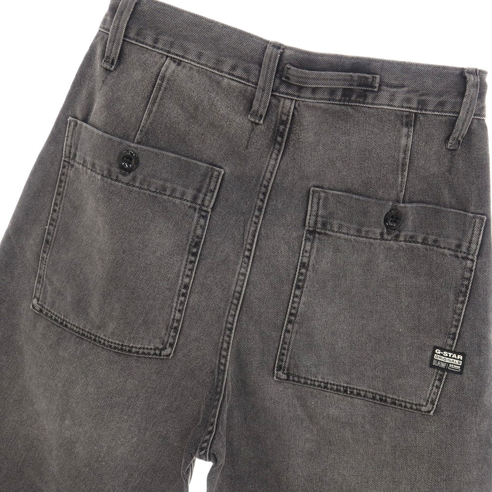 【新品】ジースターロウ G-STAR RAW WORKER CHINO RELAXED SHORT コットン デニム ショートパンツ ブラック（グレー）【サイズ28】【 状態ランクN 】【 メンズ 】