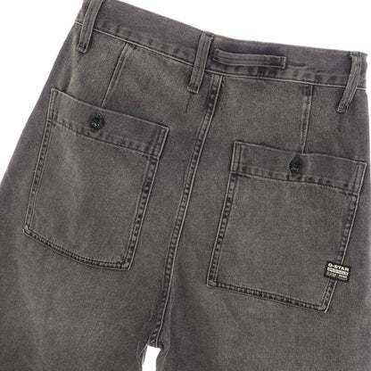 【新品】ジースターロウ G-STAR RAW WORKER CHINO RELAXED SHORT コットン デニム ショートパンツ ブラック（グレー）【サイズ28】【 状態ランクN 】【 メンズ 】