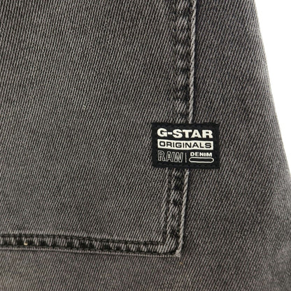 【新品】ジースターロウ G-STAR RAW WORKER CHINO RELAXED SHORT コットン デニム ショートパンツ ブラック（グレー）【サイズ28】【 状態ランクN 】【 メンズ 】