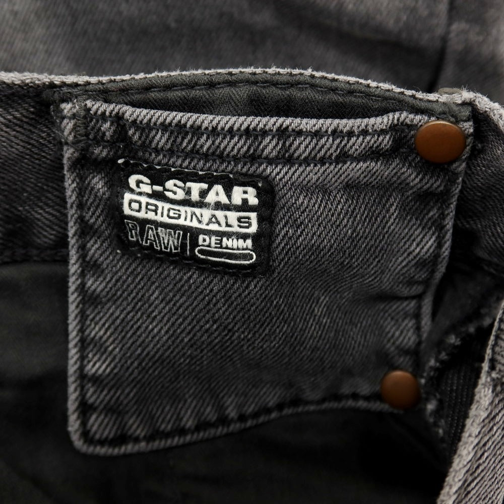 【新品】ジースターロウ G-STAR RAW WORKER CHINO RELAXED SHORT コットン デニム ショートパンツ ブラック（グレー）【サイズ28】【 状態ランクN 】【 メンズ 】