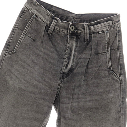 【新品アウトレット】ジースターロウ G-STAR RAW WORKER CHINO RELAXED SHORT コットン デニム ショートパンツ ブラック（グレー）【サイズ28】【 状態ランクN- 】【 メンズ 】