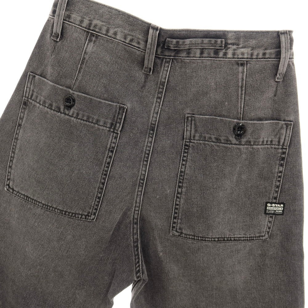 【新品アウトレット】ジースターロウ G-STAR RAW WORKER CHINO RELAXED SHORT コットン デニム ショートパンツ ブラック（グレー）【サイズ28】【 状態ランクN- 】【 メンズ 】