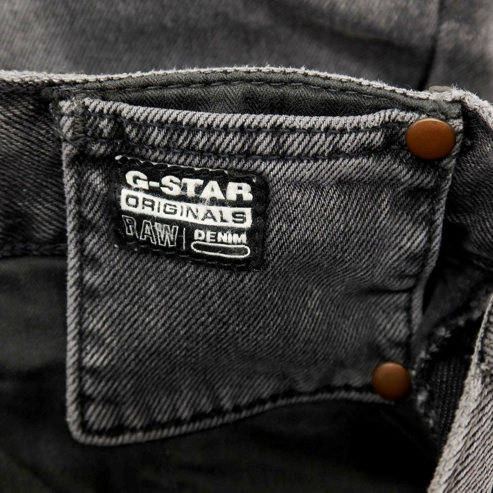 【新品アウトレット】ジースターロウ G-STAR RAW WORKER CHINO RELAXED SHORT コットン デニム ショートパンツ ブラック（グレー）【サイズ28】【 状態ランクN- 】【 メンズ 】