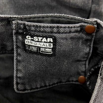【新品アウトレット】ジースターロウ G-STAR RAW WORKER CHINO RELAXED SHORT コットン デニム ショートパンツ ブラック（グレー）【サイズ28】【 状態ランクN- 】【 メンズ 】