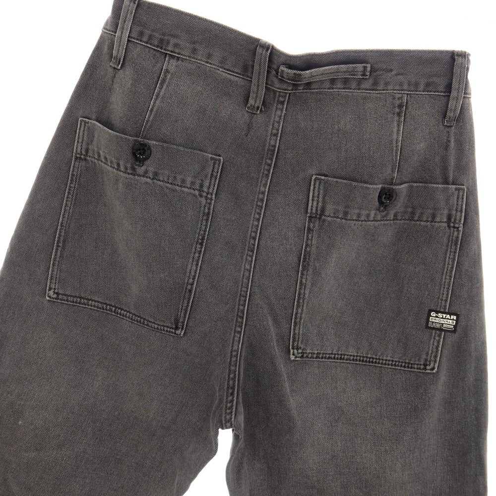 【新品アウトレット】ジースターロウ G-STAR RAW WORKER CHINO RELAXED SHORT コットン デニム ショートパンツ ブラック（グレー）【サイズ28】【 状態ランクN- 】【 メンズ 】