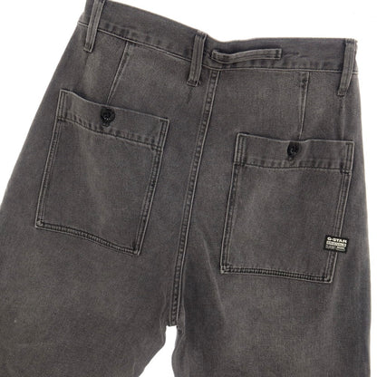 【新品アウトレット】ジースターロウ G-STAR RAW WORKER CHINO RELAXED SHORT コットン デニム ショートパンツ ブラック（グレー）【サイズ28】【 状態ランクN- 】【 メンズ 】