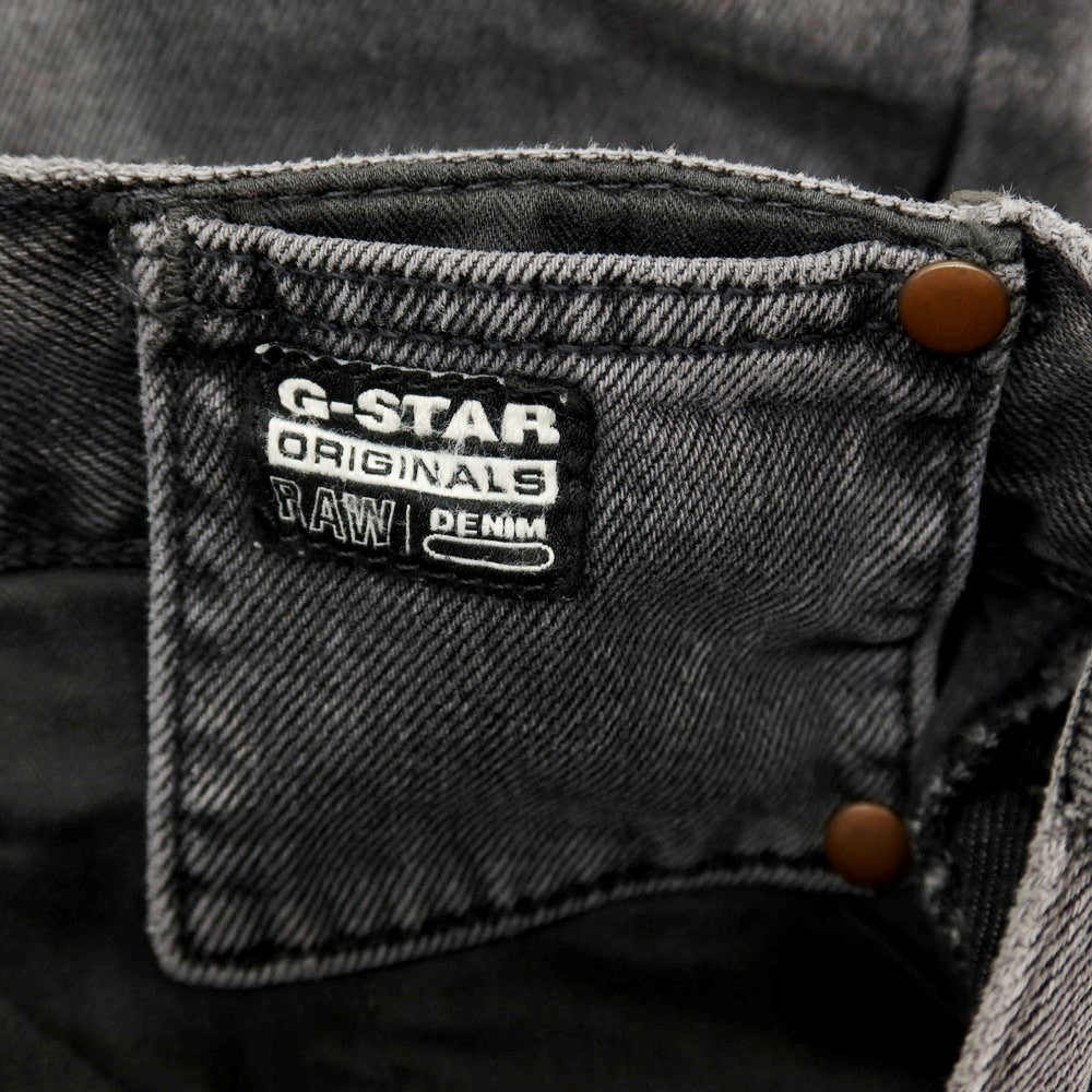 【新品アウトレット】ジースターロウ G-STAR RAW WORKER CHINO RELAXED SHORT コットン デニム ショートパンツ ブラック（グレー）【サイズ28】【 状態ランクN- 】【 メンズ 】