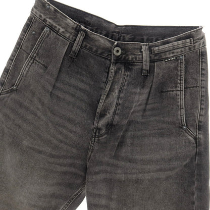 【新品】ジースターロウ G-STAR RAW WORKER CHINO RELAXED SHORT コットン デニム ショートパンツ ブラック（グレー）【サイズ30】【 状態ランクN 】【 メンズ 】