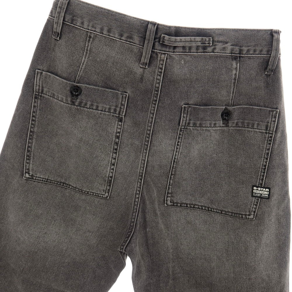 【新品】ジースターロウ G-STAR RAW WORKER CHINO RELAXED SHORT コットン デニム ショートパンツ ブラック（グレー）【サイズ30】【 状態ランクN 】【 メンズ 】