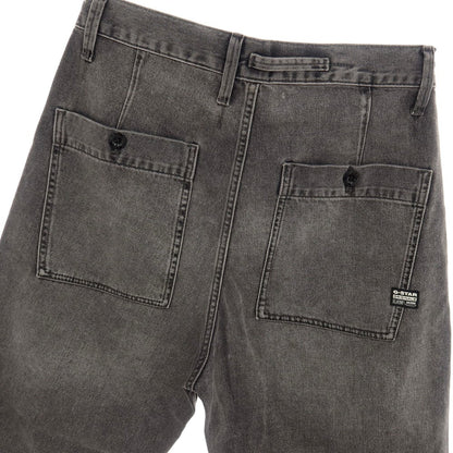【新品】ジースターロウ G-STAR RAW WORKER CHINO RELAXED SHORT コットン デニム ショートパンツ ブラック（グレー）【サイズ30】【 状態ランクN 】【 メンズ 】