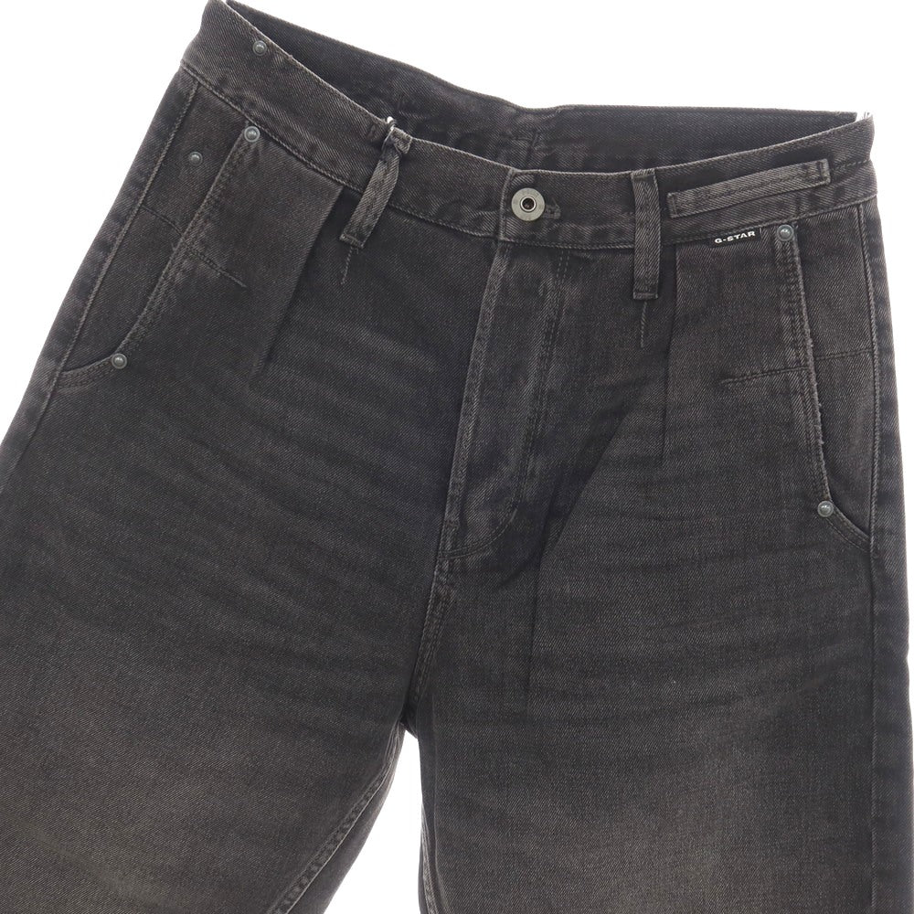 【新品】ジースターロウ G-STAR RAW WORKER CHINO RELAXED SHORT コットン デニム ショートパンツ ブラック（グレー）【サイズ30】【 状態ランクN 】【 メンズ 】