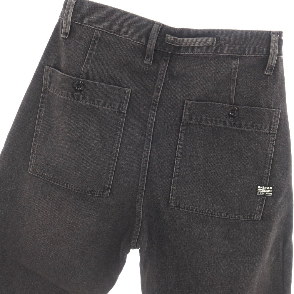 【新品】ジースターロウ G-STAR RAW WORKER CHINO RELAXED SHORT コットン デニム ショートパンツ ブラック（グレー）【サイズ30】【 状態ランクN 】【 メンズ 】