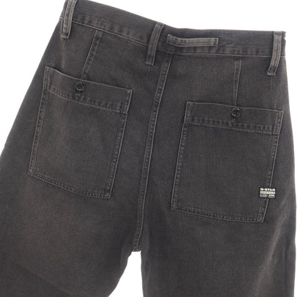 【新品】ジースターロウ G-STAR RAW WORKER CHINO RELAXED SHORT コットン デニム ショートパンツ ブラック（グレー）【サイズ30】【 状態ランクN 】【 メンズ 】