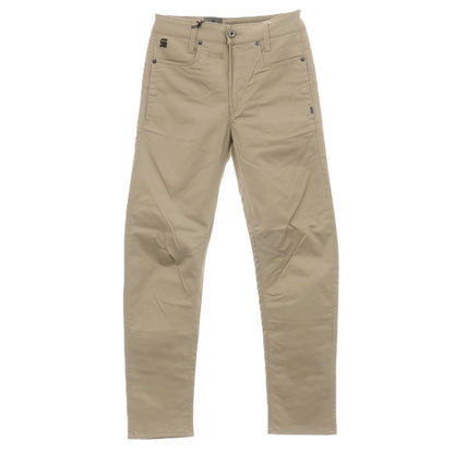 【新品】ジースターロウ G-STAR RAW D-STAQ 3D STRAIGHT TAPERED ストレッチ コットン 5ポケットパンツ ベージュ【サイズ26/32】【 状態ランクN 】【 メンズ 】