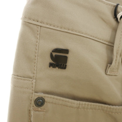 【新品アウトレット】ジースターロウ G-STAR RAW D-STAQ 3D STRAIGHT TAPERED ストレッチ コットン 5ポケットパンツ ベージュ【サイズ26/32】【 状態ランクN- 】【 メンズ 】