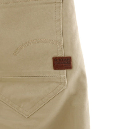 【新品アウトレット】ジースターロウ G-STAR RAW D-STAQ 3D STRAIGHT TAPERED ストレッチ コットン 5ポケットパンツ ベージュ【サイズ26/32】【 状態ランクN- 】【 メンズ 】