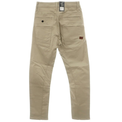 【新品アウトレット】ジースターロウ G-STAR RAW D-STAQ 3D STRAIGHT TAPERED ストレッチ コットン 5ポケットパンツ ベージュ【サイズ26/32】【 状態ランクN- 】【 メンズ 】