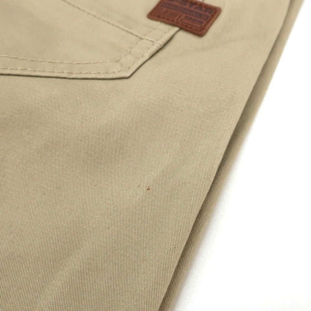【新品アウトレット】ジースターロウ G-STAR RAW D-STAQ 3D STRAIGHT TAPERED ストレッチ コットン 5ポケットパンツ ベージュ【サイズ26/32】【 状態ランクN- 】【 メンズ 】