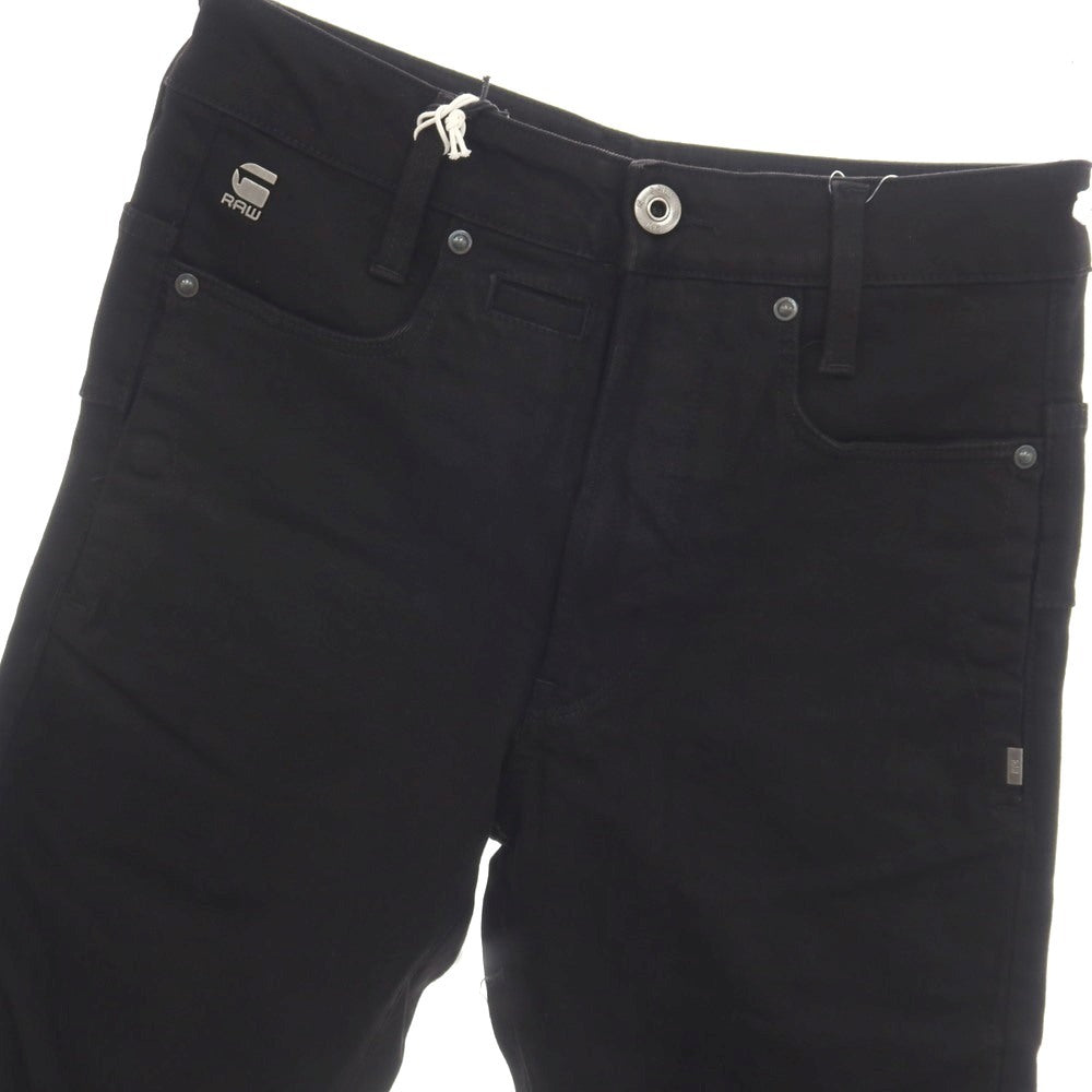 【新品】ジースターロウ G-STAR RAW D-STAQ 3D SLIM ストレッチ コットン デニムパンツ ブラック【サイズ26/32】【 状態ランクN 】【 メンズ 】