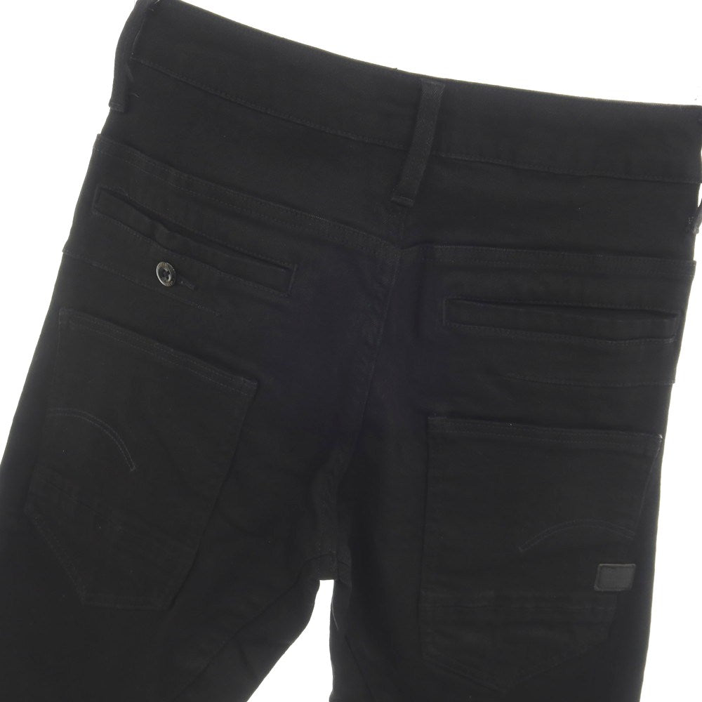 【新品】ジースターロウ G-STAR RAW D-STAQ 3D SLIM ストレッチ コットン デニムパンツ ブラック【サイズ26/32】【 状態ランクN 】【 メンズ 】
