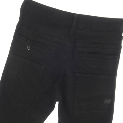 【新品】ジースターロウ G-STAR RAW D-STAQ 3D SLIM ストレッチ コットン デニムパンツ ブラック【サイズ26/32】【 状態ランクN 】【 メンズ 】