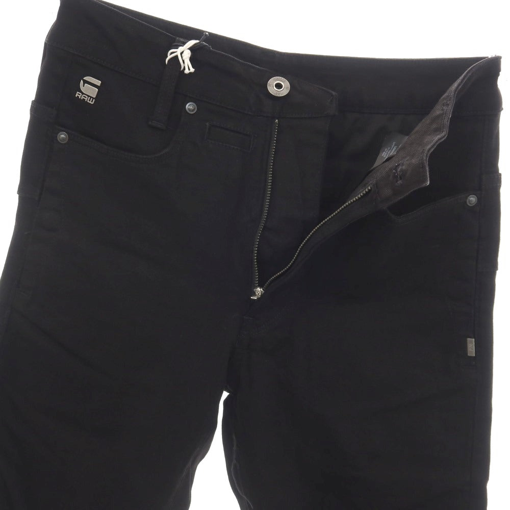 【新品アウトレット】ジースターロウ G-STAR RAW D-STAQ 3D SLIM ストレッチ コットン デニムパンツ ブラック【サイズ26/32】【 状態ランクN- 】【 メンズ 】