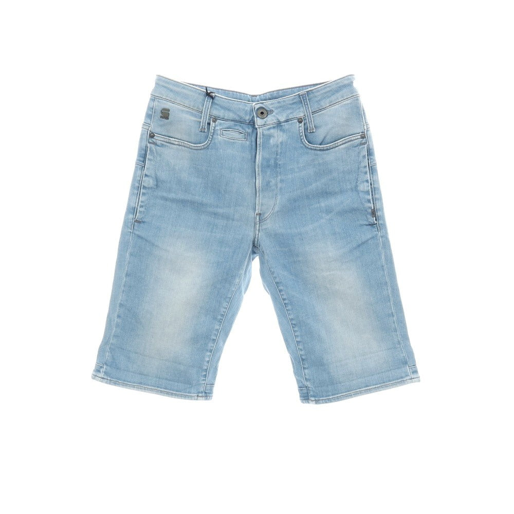 【新品】ジースターロウ G-STAR RAW D-STAQ 3D STRAIGHT SHORTS ストレッチ デニム ショートパンツ ライトブルー【サイズ28】【 状態ランクN 】【 メンズ 】