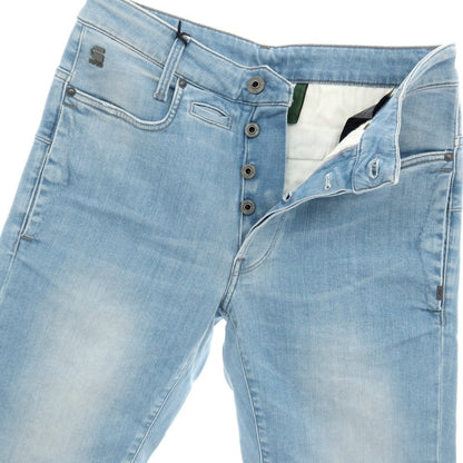 【新品】ジースターロウ G-STAR RAW D-STAQ 3D STRAIGHT SHORTS ストレッチ デニム ショートパンツ ライトブルー【サイズ28】【 状態ランクN 】【 メンズ 】