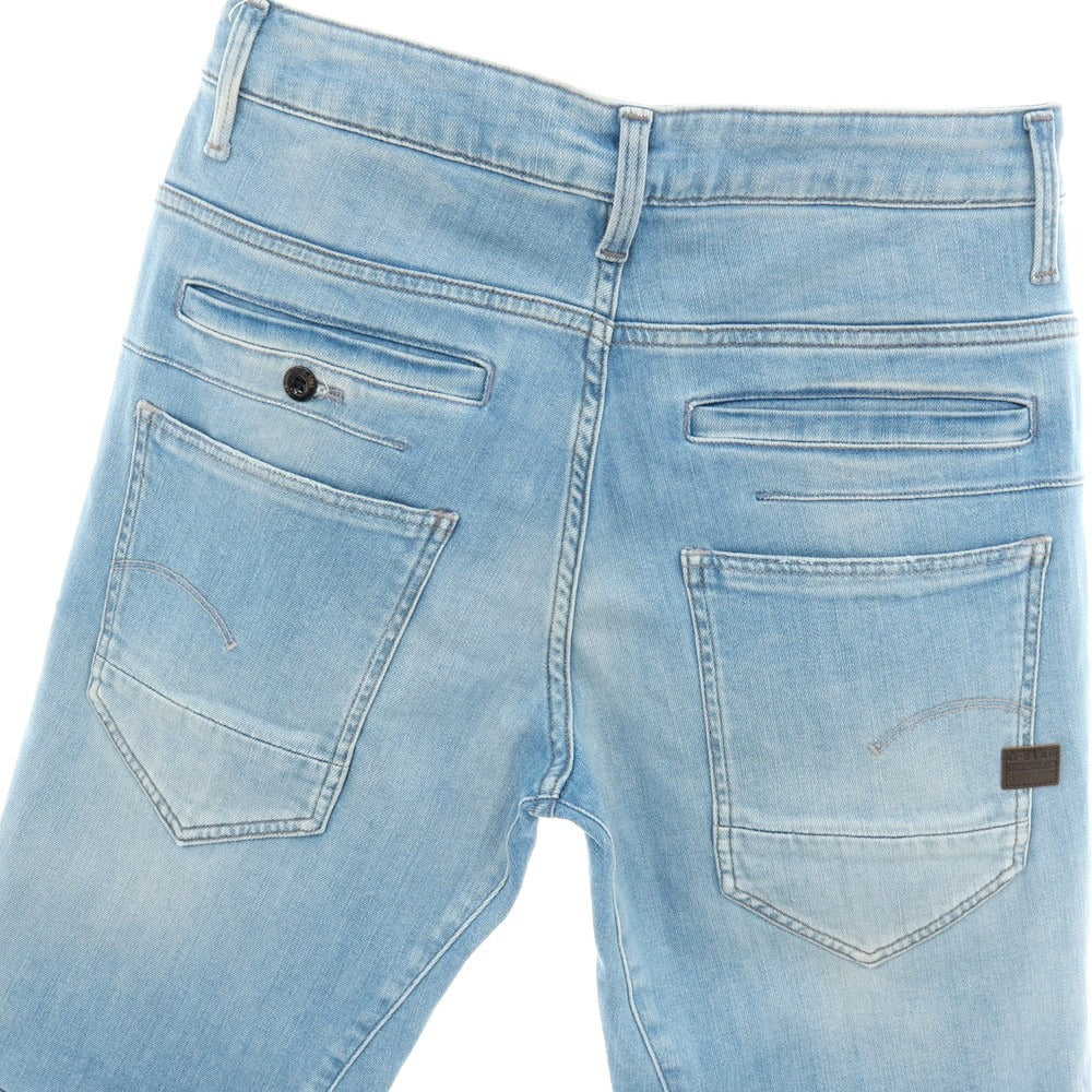【新品】ジースターロウ G-STAR RAW D-STAQ 3D STRAIGHT SHORTS ストレッチ デニム ショートパンツ ライトブルー【サイズ28】【 状態ランクN 】【 メンズ 】