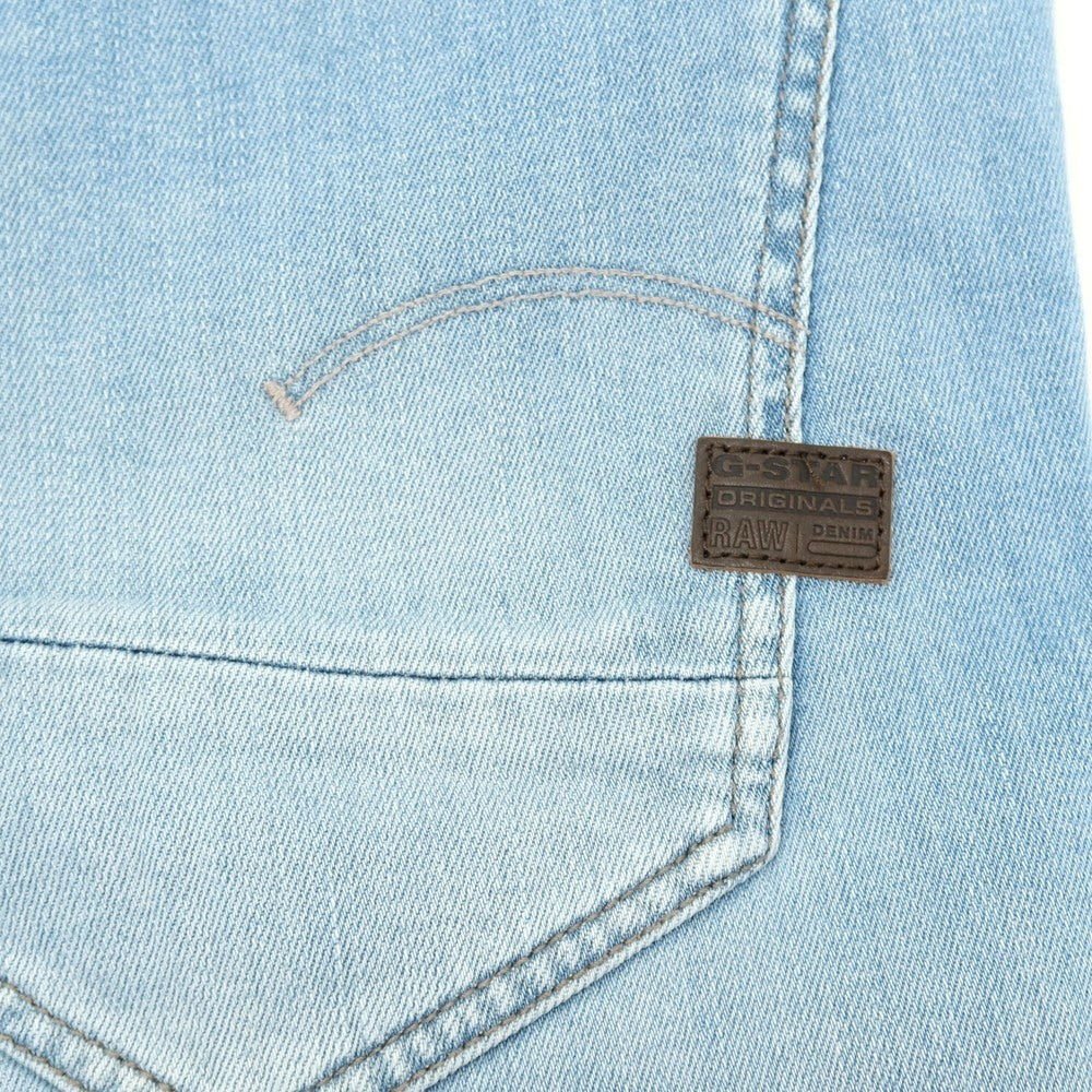 【新品】ジースターロウ G-STAR RAW D-STAQ 3D STRAIGHT SHORTS ストレッチ デニム ショートパンツ ライトブルー【サイズ28】【 状態ランクN 】【 メンズ 】